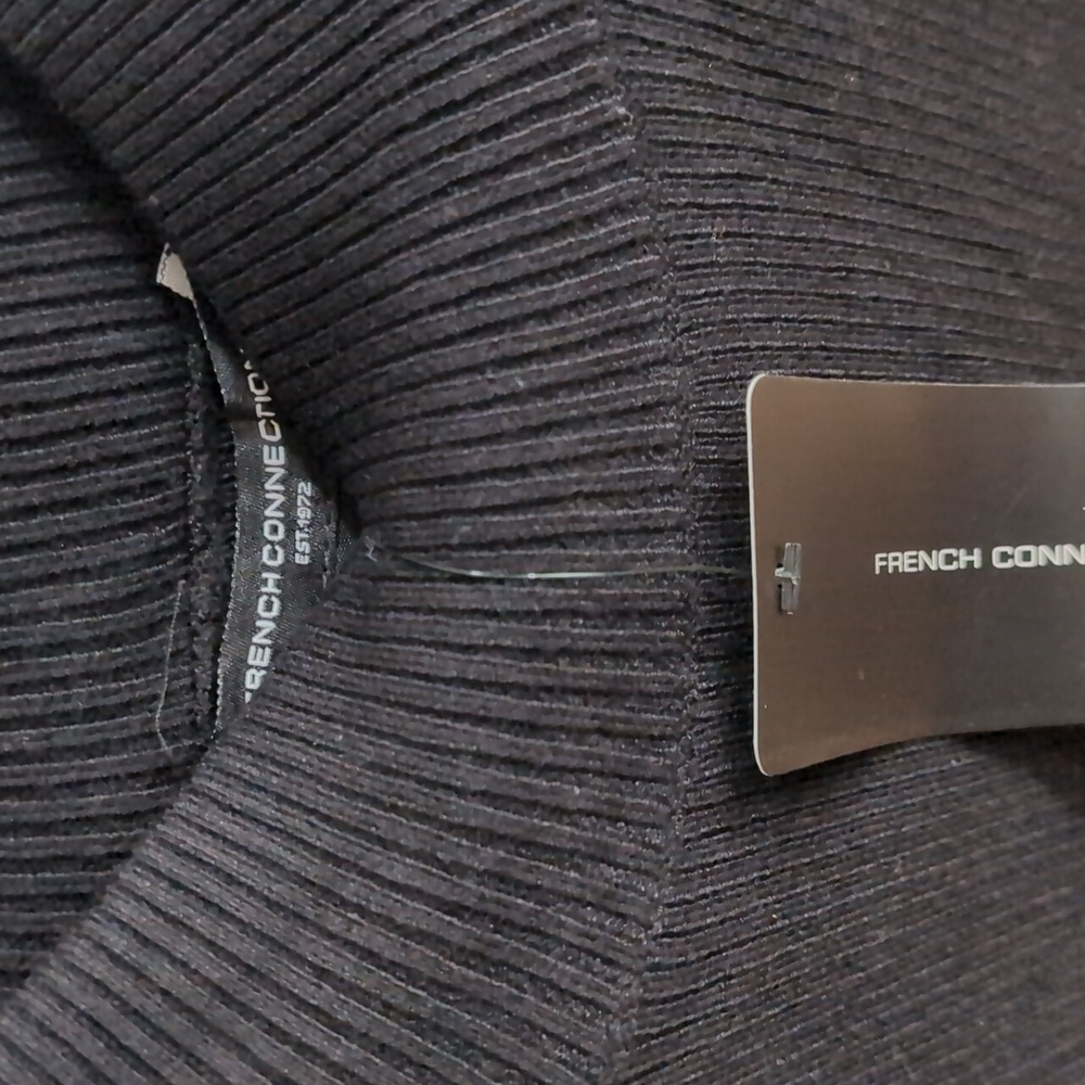 French Connection Charcoal Ribbed Sweater - Picture 4 of 5